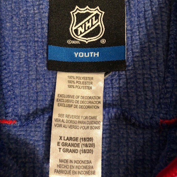 NHL New York Rangers 1/4 Zip Pullover - Picture 6 of 6